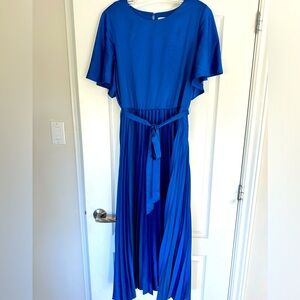 Reitmans Royal Blue Satin Dress- Worn Once